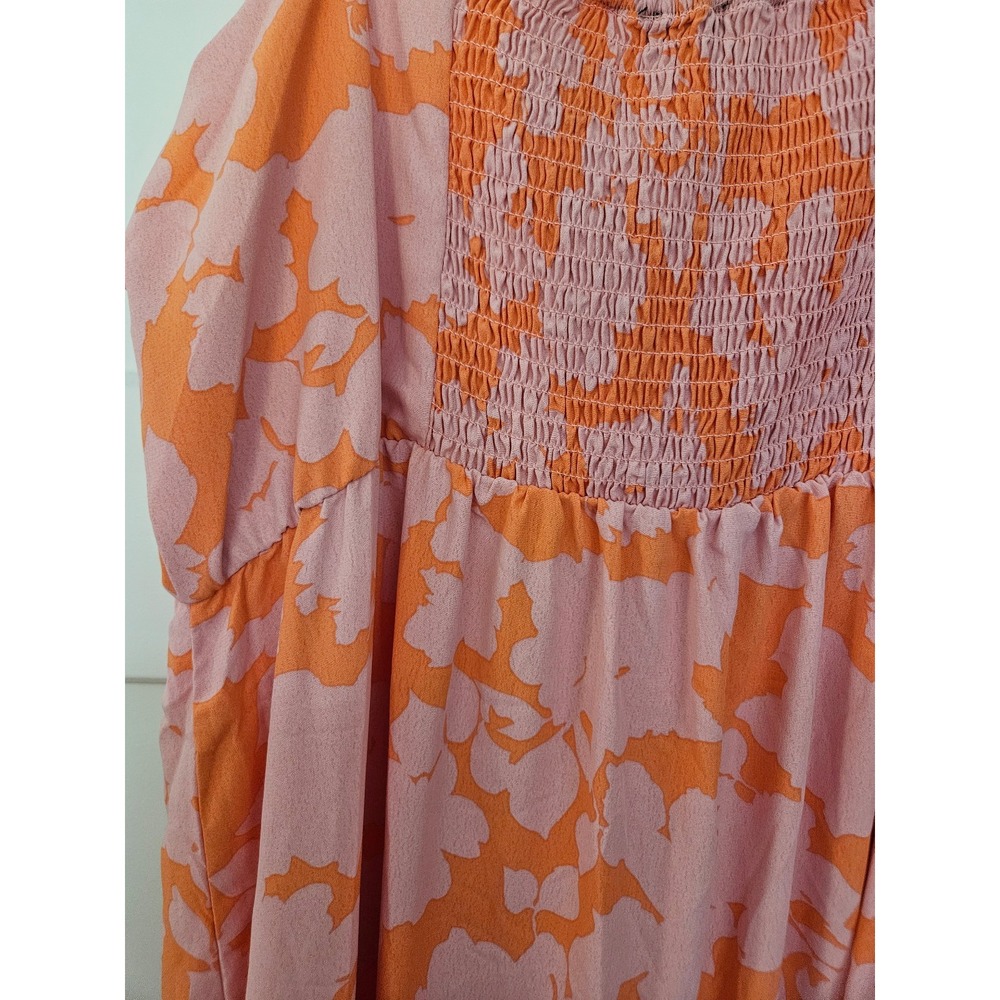 Social Standard by sanctuary smocked back dress floral NWT size XXL - Picture 6 of 8